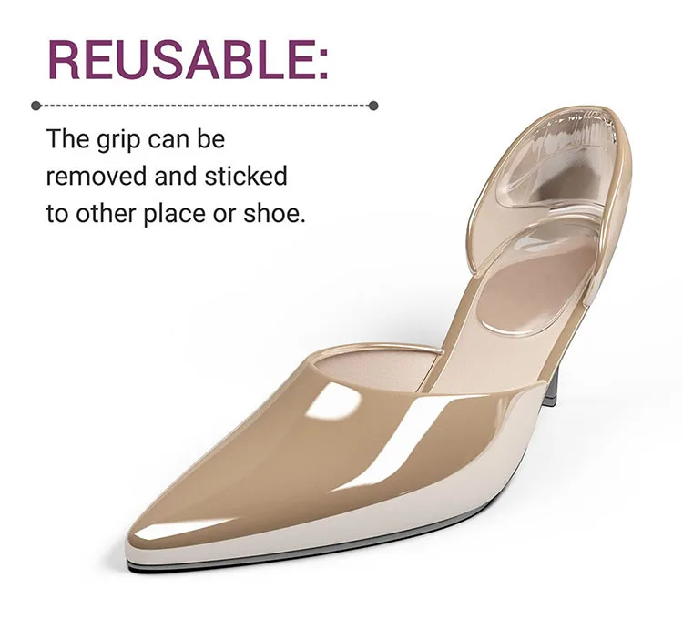 
Силиконовые Гелевые Вкладыши для заднего каблука, подушечки, подкладки для обуви на высоком каблуке 