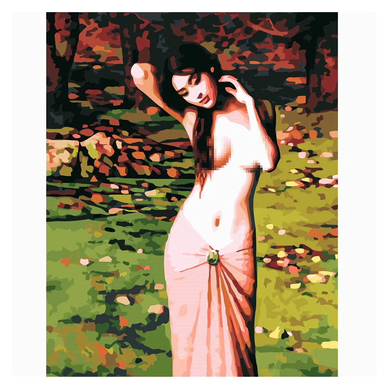 
Diy картина маслом цифровой Акриловая картина по номерам картиной Пареха Desnuda обнаженных сексуальных женские тела шоу картина взрослых ню живопись 