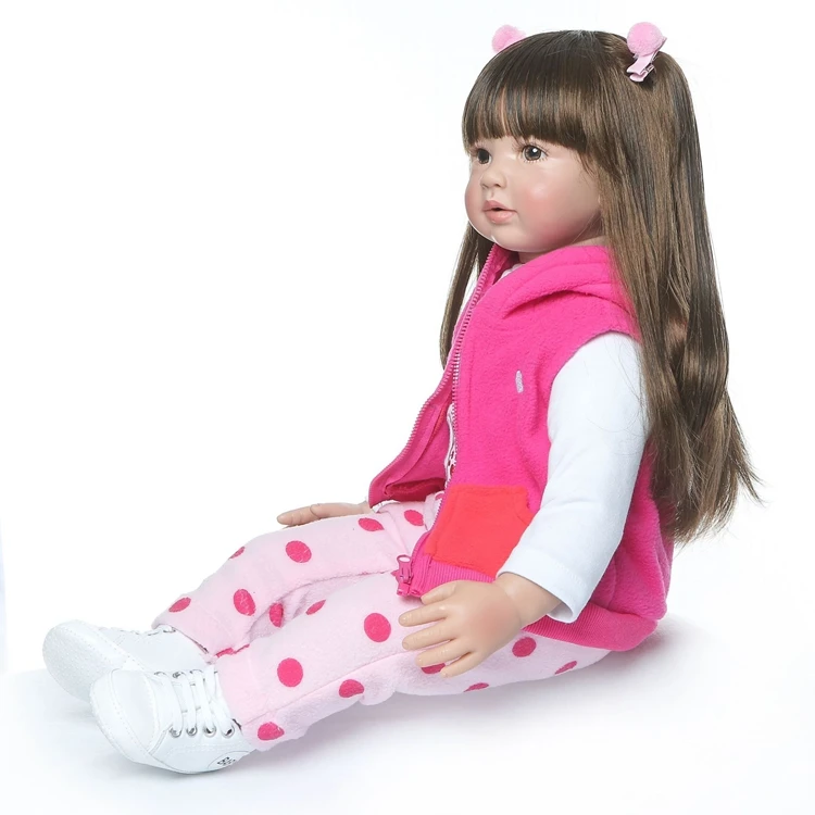 
 Кукла реборн NPK 23 дюйма, мягкая силиконовая виниловая кукла 60 см, мягкая силиконовая кукла-младенец, реалистичные куклы-реборн для новорожденных  