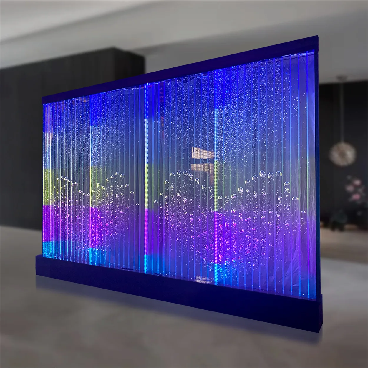 Идеи для украшения интерьера комнаты, светодиодная цифровая акриловая пузырьковая стена