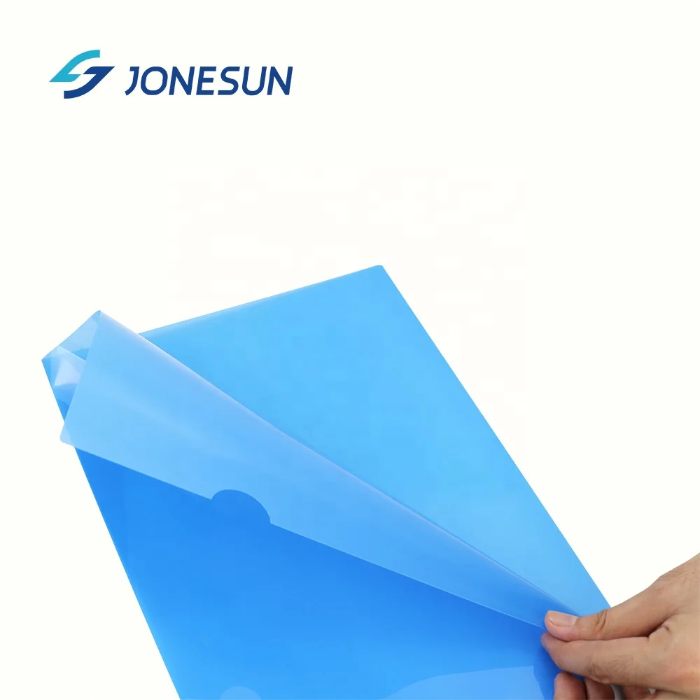 Оптовая продажа индивидуальная прозрачная папка для файлов L-образной формы A4 из полипропилена и пластика