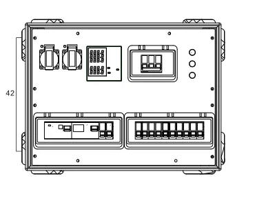 
380V Аудио освещение оборудование распределения силы 63A 3 фазы CEE блок питания со светодиодом 
