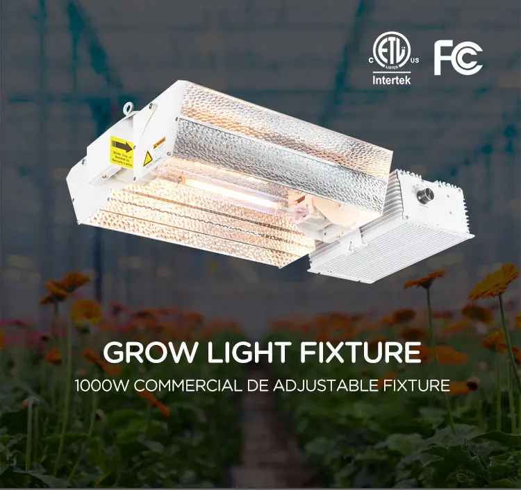 
Новый стиль, гидропонная система, двухсторонний комнатный светильник для выращивания растений 1000 Вт, de hps mh, комплект для выращивания растений 400 В, 277 В 