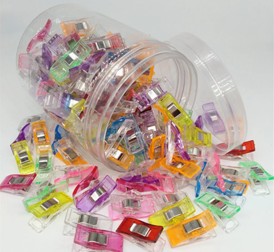 100 шт. разноцветные Швейные чудо-зажимы для многоцелевых мам