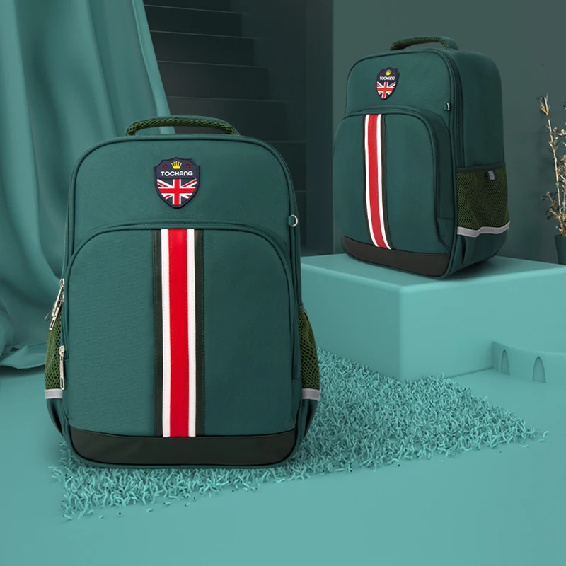 
Новый британский стиль сумка для учеников начальной школы Модный водонепроницаемый рюкзак для девочек и мальчиков 