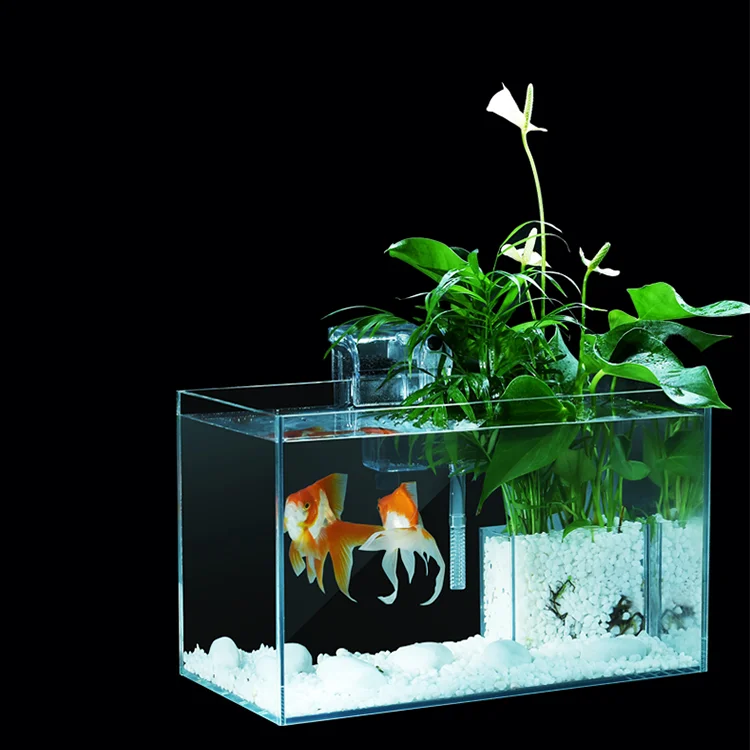 Аквариум Fantastuc Mini 8L с USB-зарядкой для украшения дома и офиса, Прямая продажа аквариума для рыб @