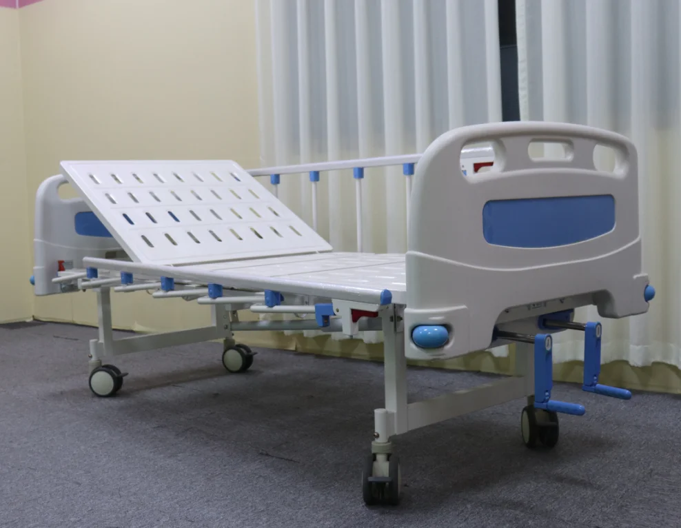 
Плоские больничные кровати, 2 функции, ручная 2 Больничная кровать с матрасом, хорошая цена для больницы 
