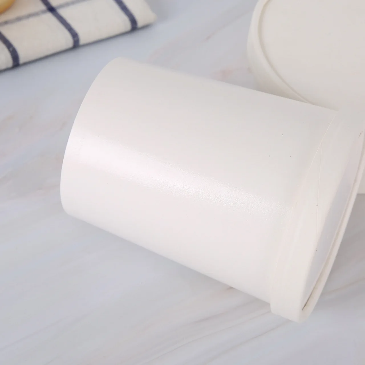 
Экологически чистая одноразовая пищевая упаковочная Ванна 8 12 16 унций, биоразлагаемая бумажная миска для йогурта, чашка для мороженого 