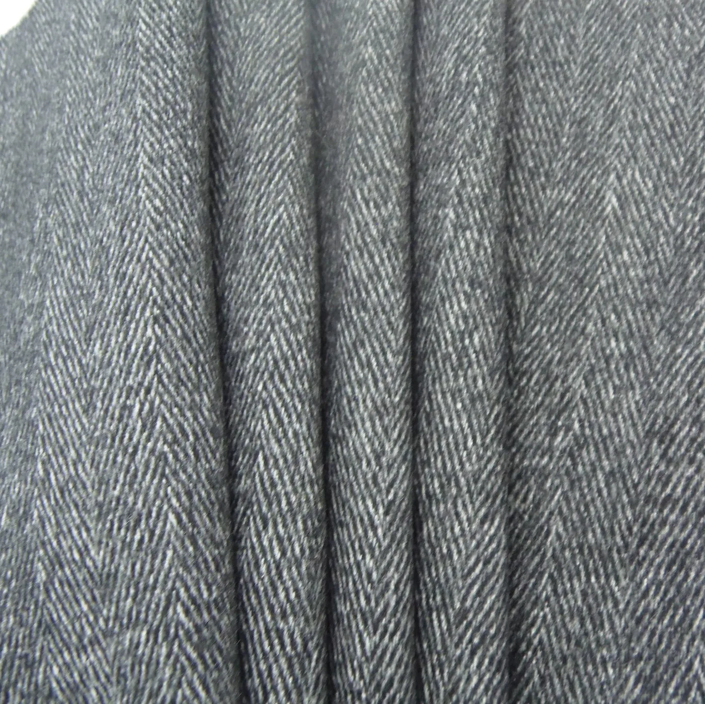 Мужская шерстяная ткань в елочку, полушерстяная ткань с начесом зигзаг из 100% чистой шерсти, флис с накладным покрытием для костюма