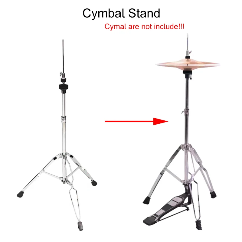 Hi Hat Stand Floor Drum Cymbal Pedal Drum Pad Stand