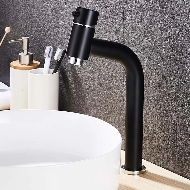 Modern High Quality Design Deck Mounted Bathroom Sink 304 Stainless Steel Basin Mixer Single Lever Basin Faucet