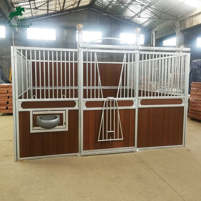
 Husbandry equipment prefab Horse stable with sliding door  