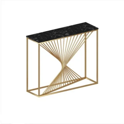 
 2021 Роскошный Мраморный верхний угловой консольный стол для прихожей декоративный консольный стол для гостиной  