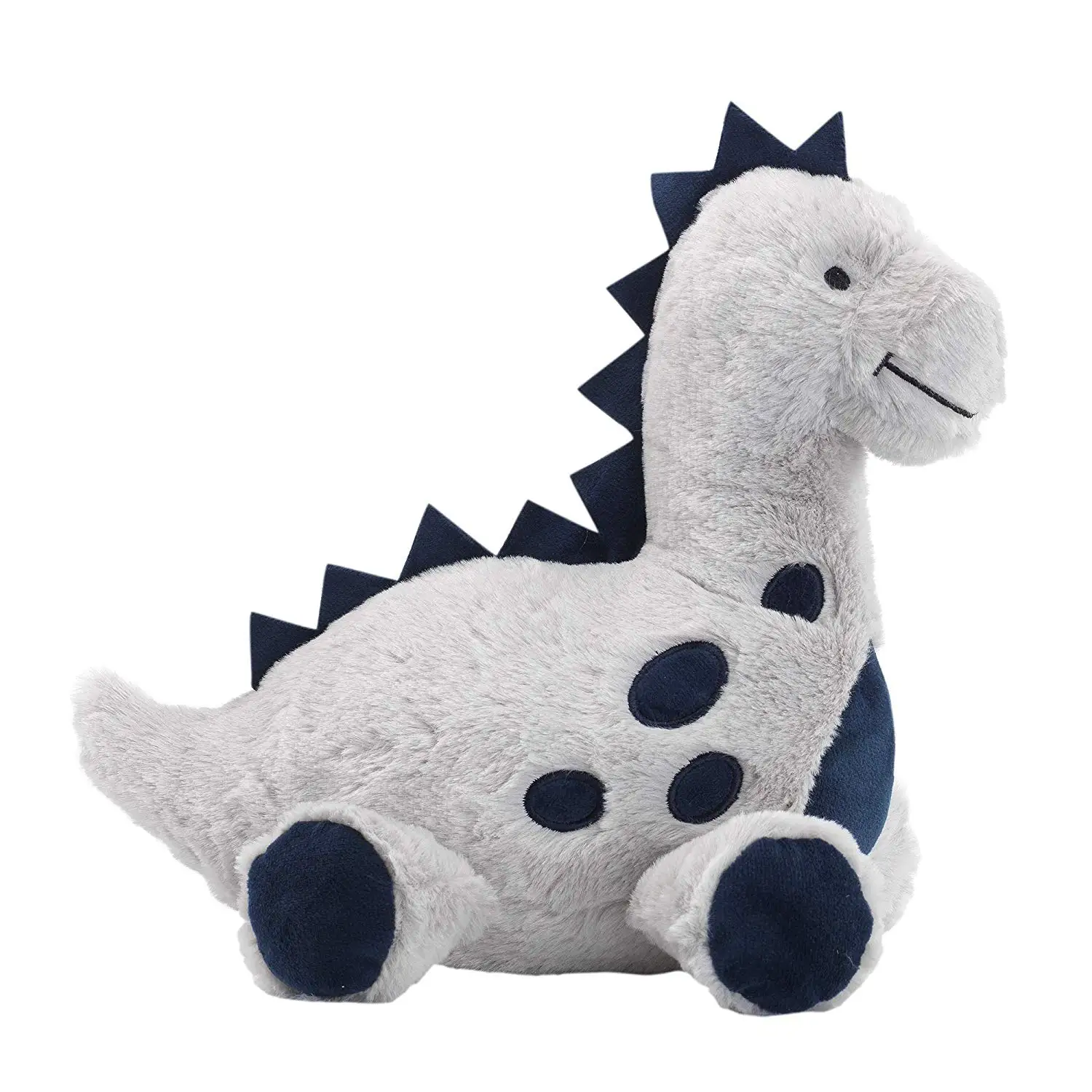 Индивидуальная детская мягкая игрушка животное динозавр синий и серый плюшевый динозавр