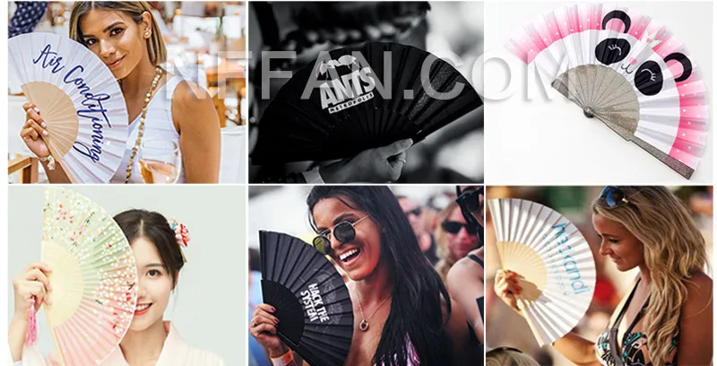 Custom hand fans