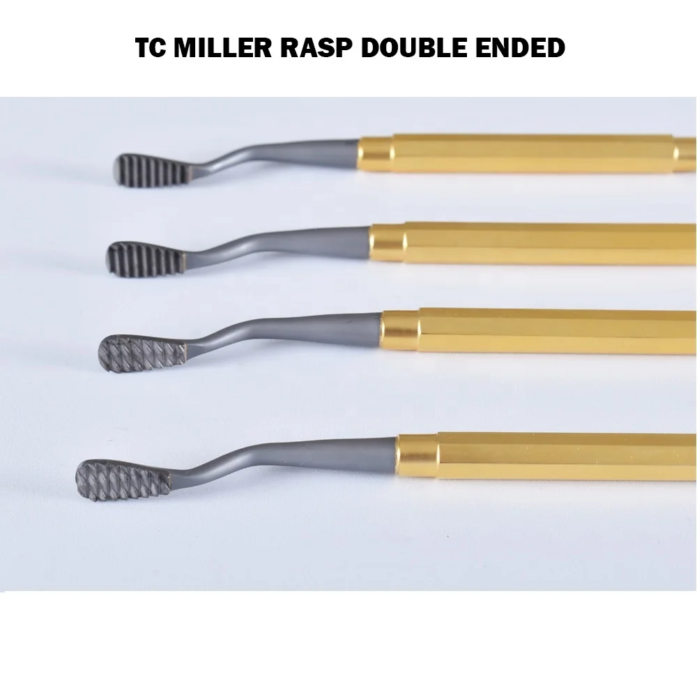 
 TC Miller назальный распатрор двухсторонний/TC шлифовальный напильник для костей из нержавеющей стали/Tc шлифовальный Рашпиль двухсторонний  