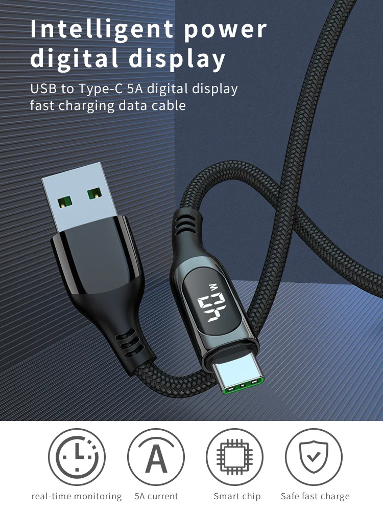 
 high quality usb 3.0 cable type c type fast phone charging charge cabo tipo c 5a red usb data phone cable  