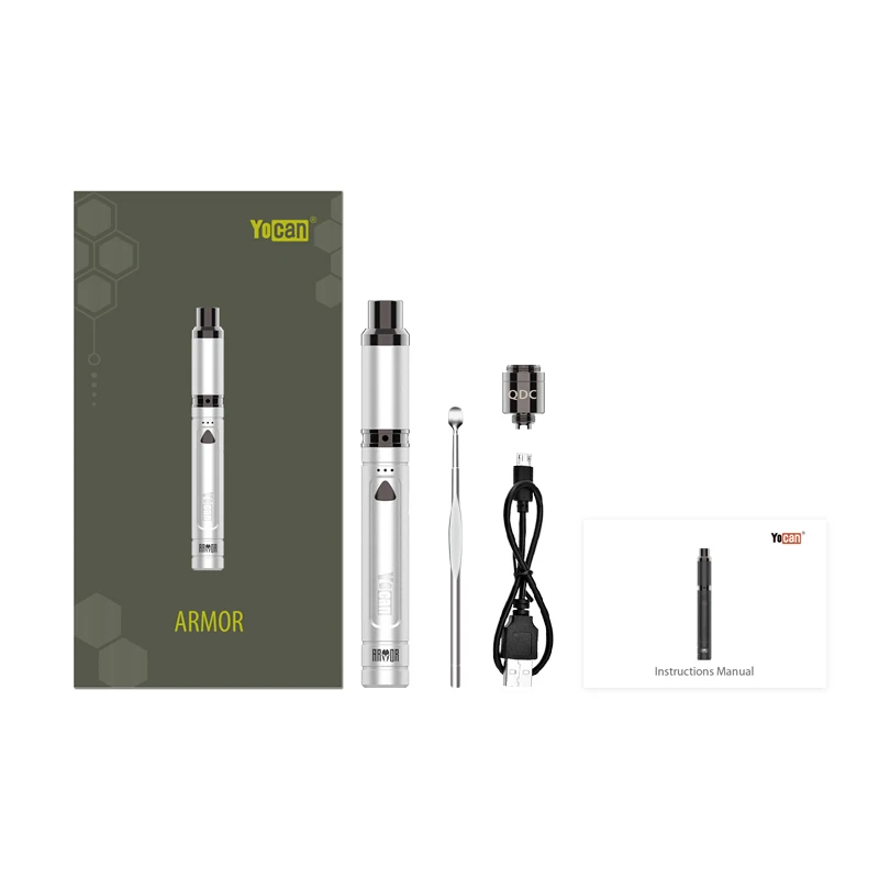 Other Healthcare Supply 380mah Adjustable Voltage Electronic Cigarette Yocan Armor Kit Concentrate Vaporizer Vape Pen
