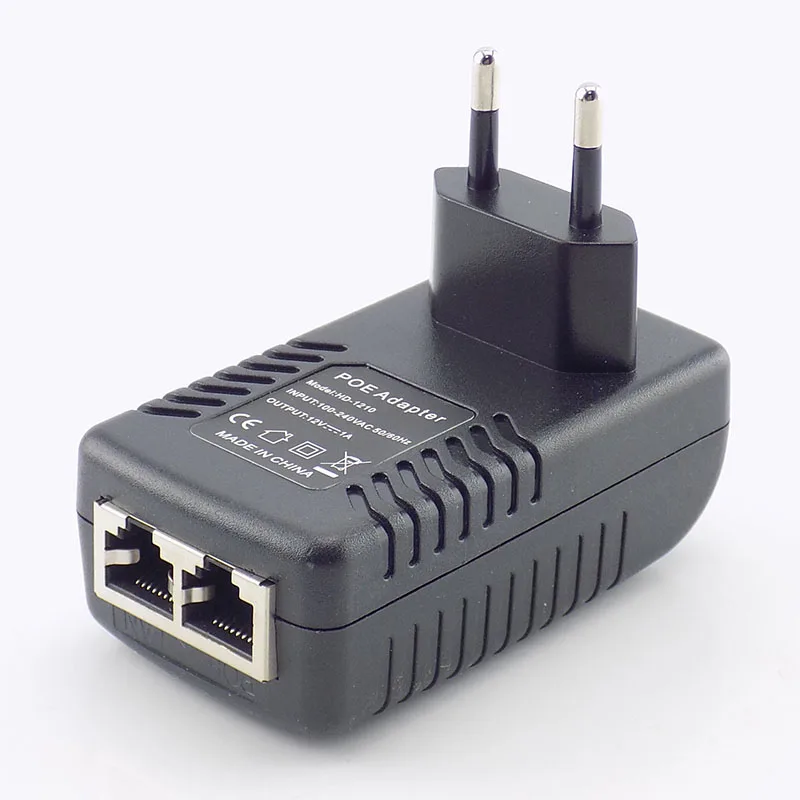12V 1A POE Injector Wall Plug POE Switch Power Supply Adapter Wireless Ethernet Adapter For IP Camera CCTV US/EU Plug G16