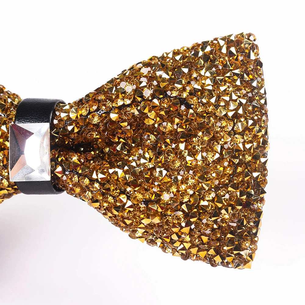 
 Роскошный блестящий мужской галстук-бабочка с кристаллами для свадебной вечеринки  