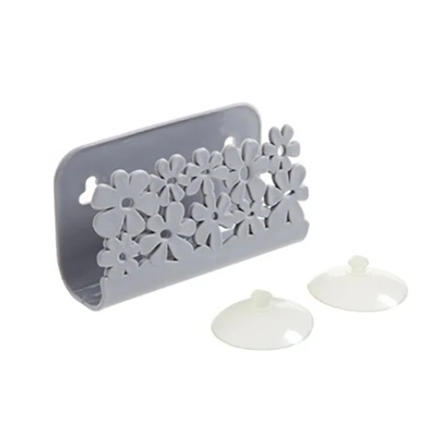 K448 Kitchen Bathroom Sponges Holder Drying Rack Toilet Sink Suction Rack Suction Cup Dish Cloths Holder Scrubbers Soap Storage