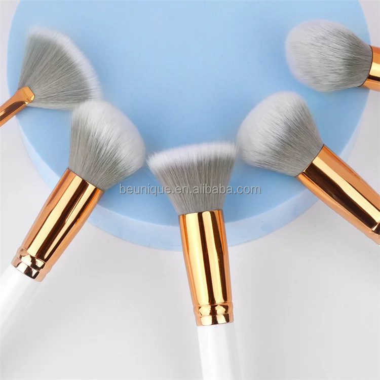 11pcs custom matte black makeup brushes with case