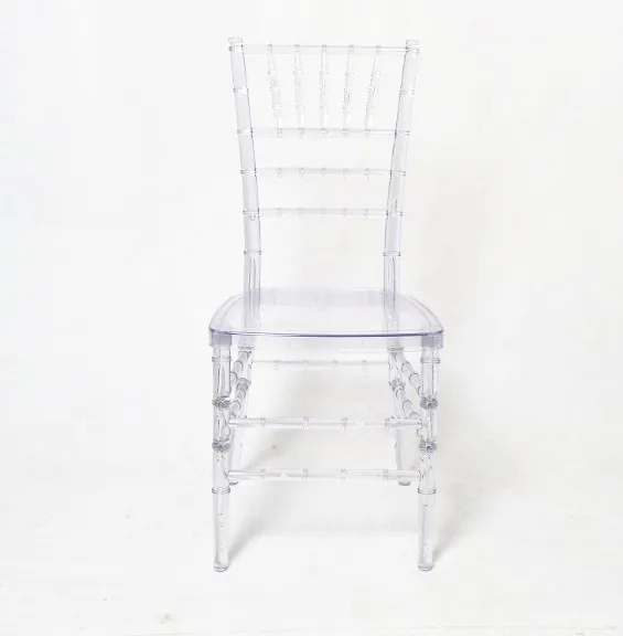 Оптовая продажа, кристально прозрачные акриловые стулья chiavari для свадебного торжества, штабелируемые прозрачные стулья