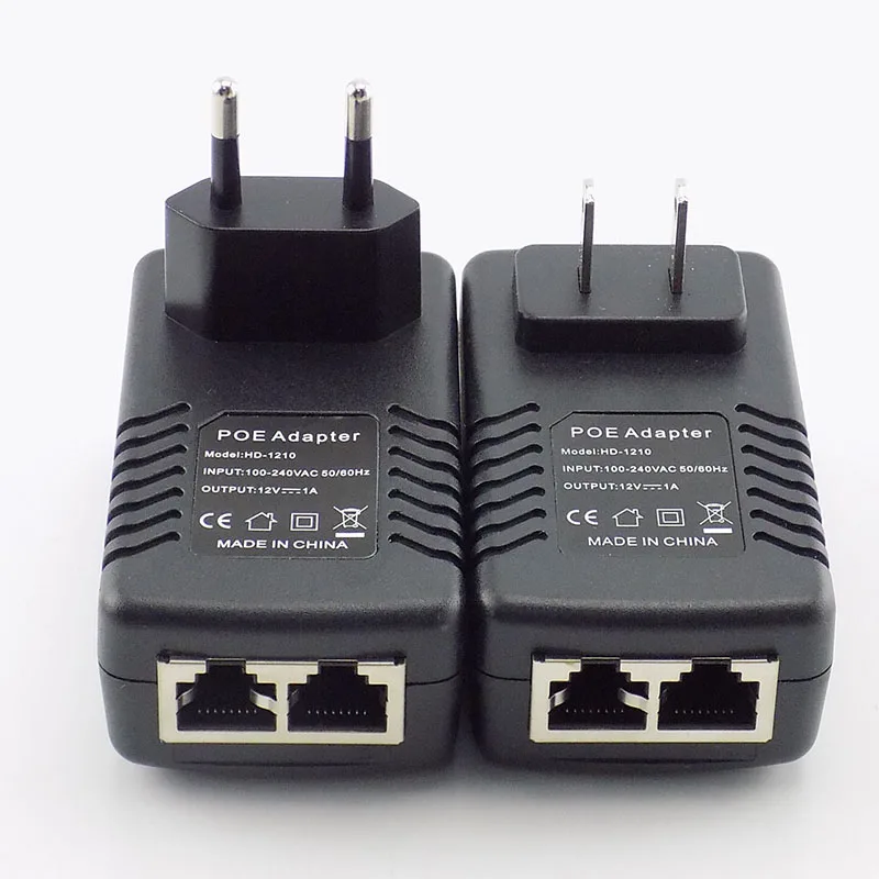 12V 1A POE Injector Wall Plug POE Switch Power Supply Adapter Wireless Ethernet Adapter For IP Camera CCTV US/EU Plug G16