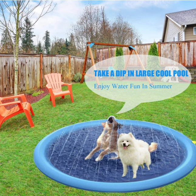 Надувной водяной игровой коврик для домашних животных Amazon надувной распылитель собак водная игрушка ванной и