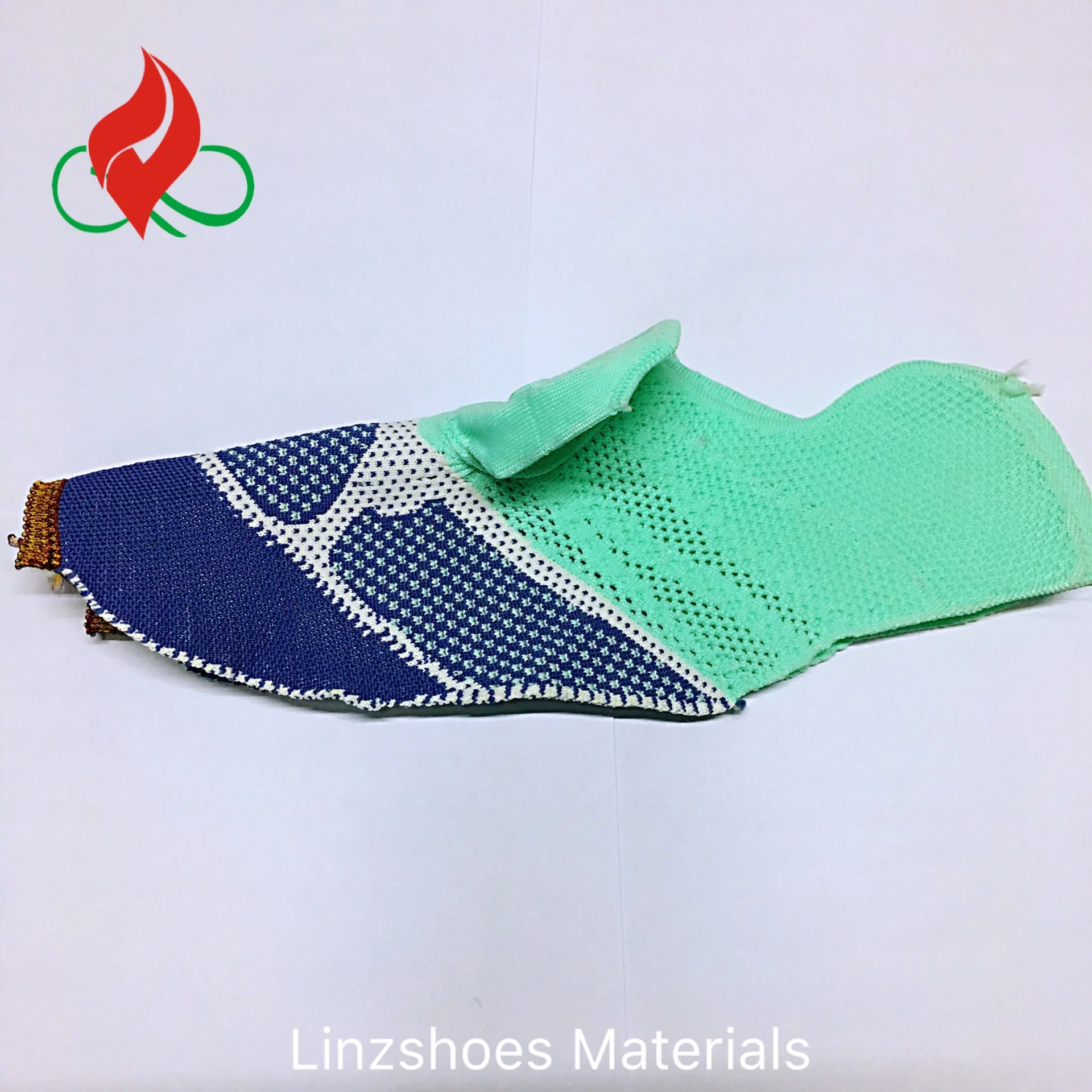 
 LNZ-F008 Платформа 5 синий/зеленый/белый KPU верхняя дышащая трикотажная обувь материал гибкие кроссовки  