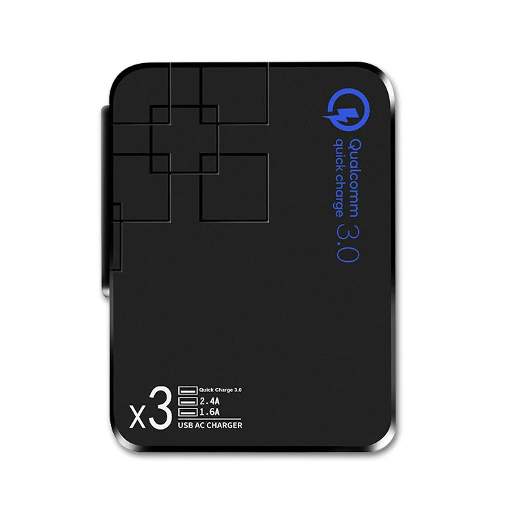 
Прочное Сетевое зарядное устройство с 3 USB-портами, 38 Вт, QC 3,0, 3,0 