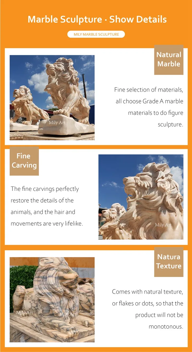 Marble Lion Statue