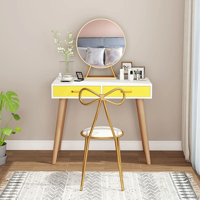 
 Современный удобный креативный скандинавский Железный художественный стул для макияжа с бантом, простой стул, Модный мягкий стул для гостиной  