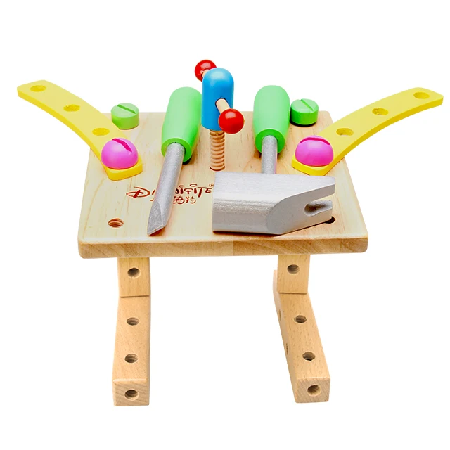Деревянный съемный обучающий стул-конструктор «сделай сам» монтессорри, новинка 2021, деревянная мебель для детей, набор игрушек, 100 шт.
