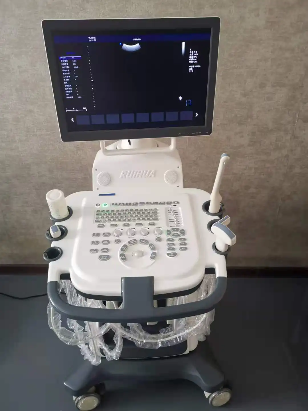 Новый производитель RUIHUA, дешевая цветная ультразвуковая машина для беременности и эхокардиографии, допплер, медицинская электронная