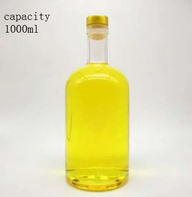 
 Gin стеклянная бутылка с деревянной пробкой Оптовая торговля Высокое качество матовое 200 мл вино автоматизированный осмотр для обеспечения качества ≥ 1.8mpa  