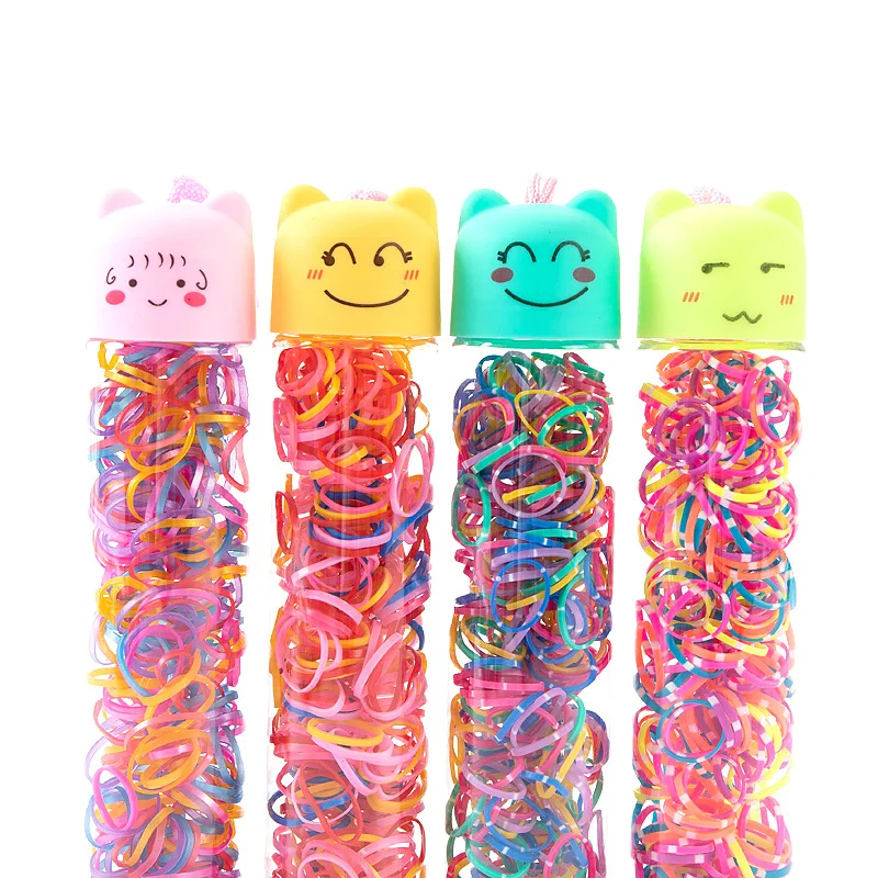 Colorful Elastic Rubber Bands One-time Hair Bands Hair Tie Ponytail holders Rainbow DIY Loom Bands Bracelets Accessories.jpg
