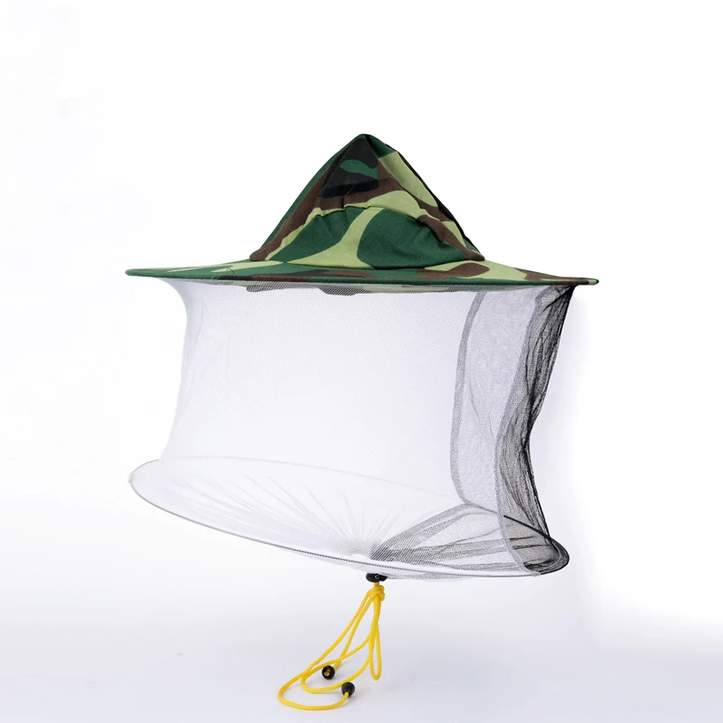 Камуфляжная пчеловодческая шляпа для защиты головы лица вуаль маска шляпа пчела против насекомых