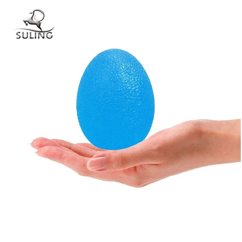Мягкий терапевтический массажер для рук из термопластичной резины в форме яйца
