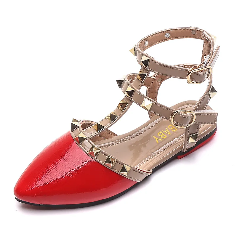 Обувь в римском стиле для девочек, модные Универсальные детские сандалии Baotou, сандалии с ногтями из ивы, летняя модная обувь для шоу