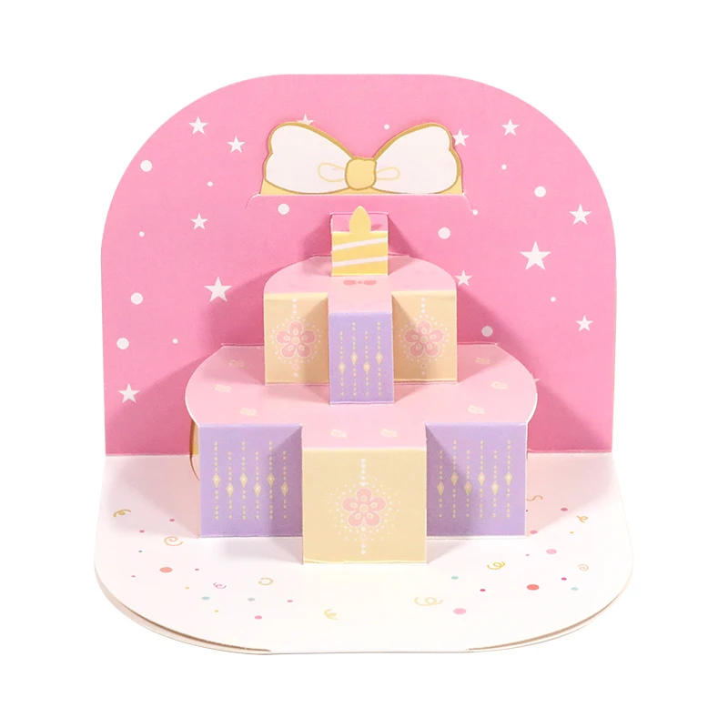 
 Новый дизайн, поздравительные открытки с тортом на день рождения разных цветов  