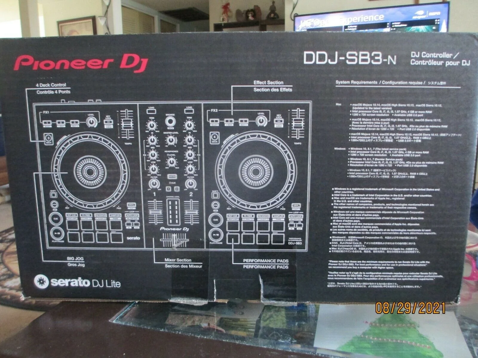 Buy With Confidence New Original Activities Pioneer DDJ-SB3-N Serato DJ Lite Compatible Controller Black Gold