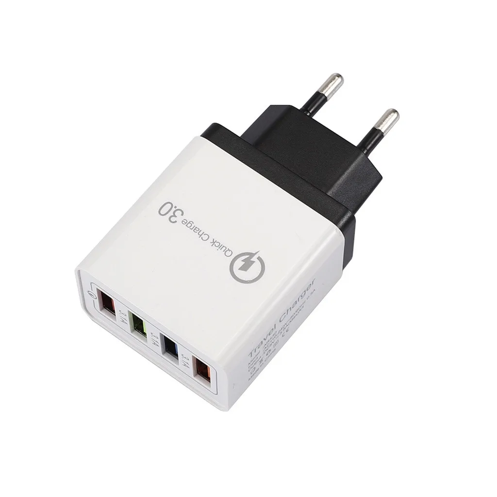 
QC 3,0 быстрое зарядное устройство 4 порта 5В 3A USB настенное зарядное устройство, универсальное зарядное устройство US/ EU/ UK штекер зарядного устройства для iphone samsung 