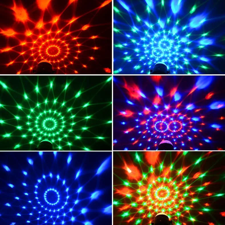 
 Hot Sale Led Stage Lights Disco Strobe Light Crystal Magic Ball RGB Party Lights With Remote Control  