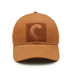 Регулируемая спортивная шапка из верблюжьего хлопка, шапки и шляпы с аппликацией и вышивкой логотипа