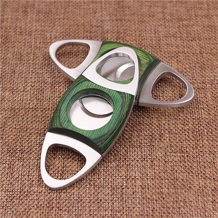 Luxury Customized Logo Stainless Steel Custom Cigar Cutter