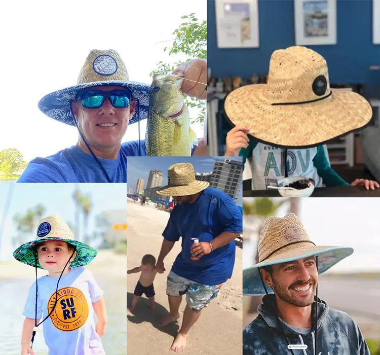 custom logo panama straw hat wide brim beach