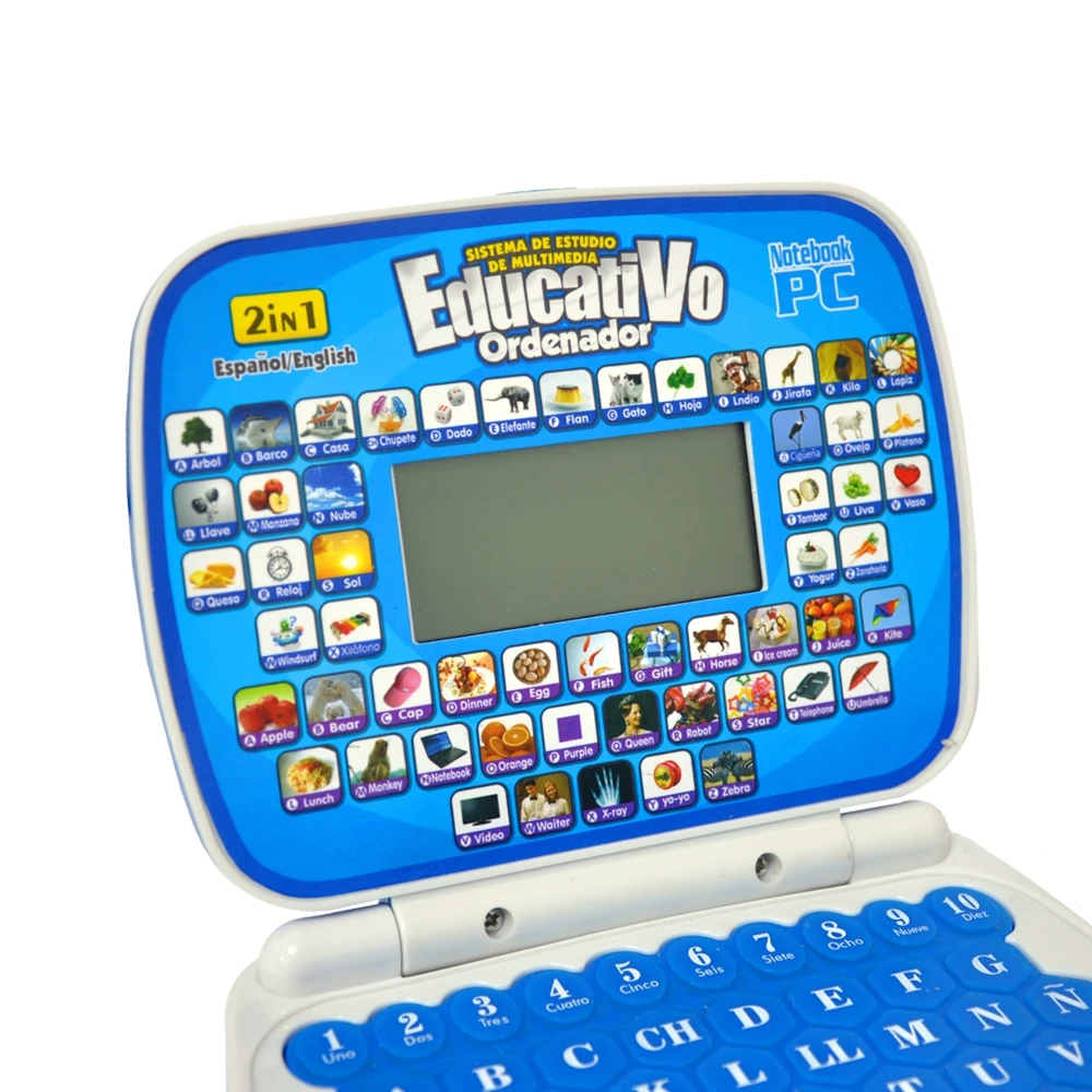 
2 в 1 электронный сенсорный обучающий ноутбук, планшет, игрушка, обучающая игра для детей 