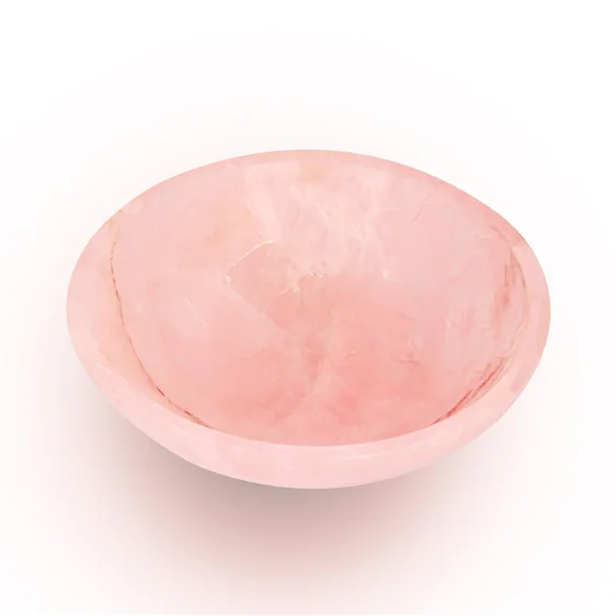 
 Polished Natural Rose Pink Onyx Quartz Unique Bowls,Natural Stone Bowl,Stone Crafts  