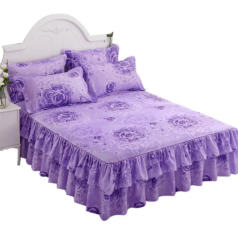 Bedding set New Arrival Bed Sheets Bed Textile Bedding Coverlet Flat Sheet Flower Bed Cover Soft Warm Bedsheets